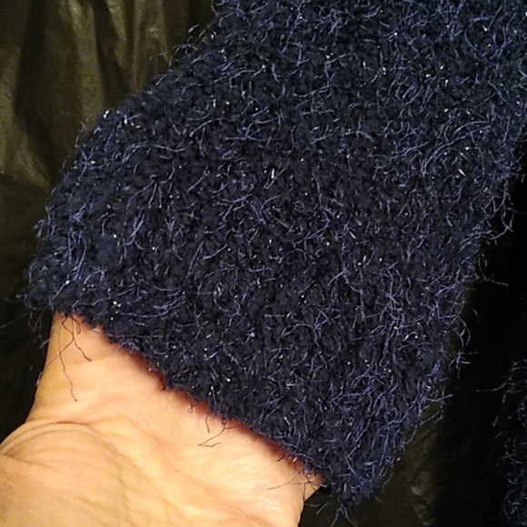 Zara knit open  cardigan w/ metallic threads M - Picture 5 of 5